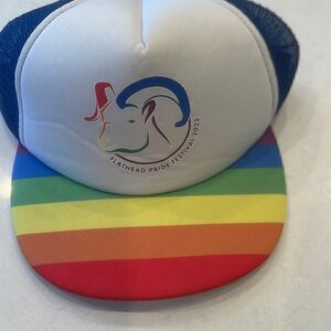 Pride festival Flathead valley Montana hat, great shape with long horn sheep.